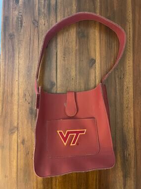 Alan Stuart Virginia Tech Hokies Leather Shoulder Bag